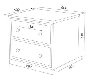 Тумба подвесная IDDIS Torr TOR60WBi95K со столешницей 60см белый матовый